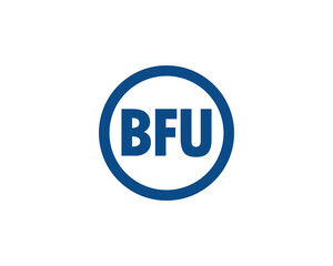 BFU logo design vector template. BFU logo design.