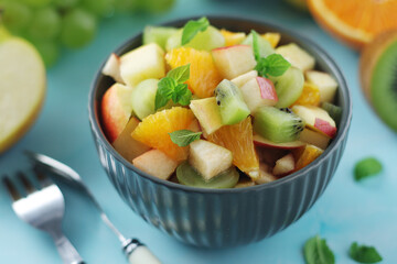 A bowl with fresh fruit
