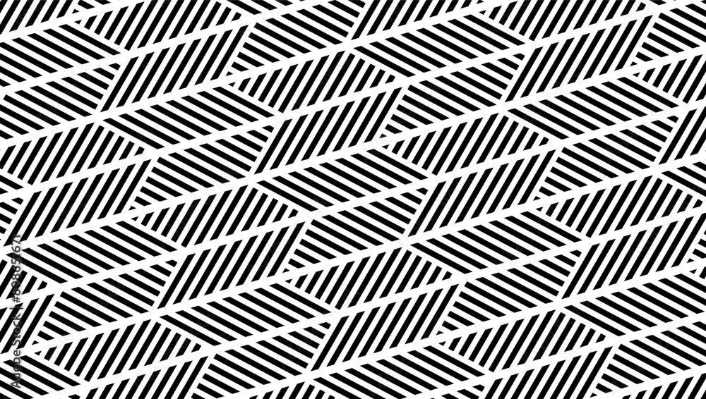 Poster black and white seamless repeating pattern. modern technology background. fully editable vector elem