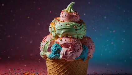 Naklejka premium ice cream cone