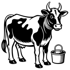 baby cow Vector