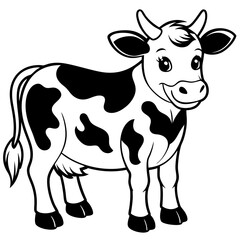 baby cow Vector