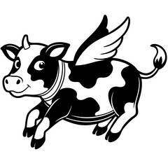 baby cow Vector
