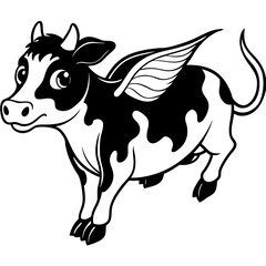 baby cow Vector