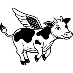 baby cow Vector