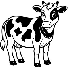 baby cow Vector