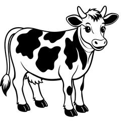 baby cow Vector