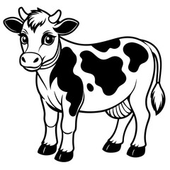 baby cow Vector