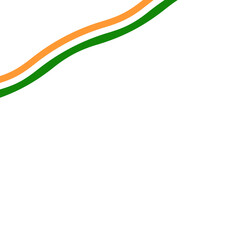 An evocative background design celebrating Indian Independence Day, featuring the Indian national flag's vibrant colors: saffron, white, and green. The design includes the Ashoka Chakra, symbolizing 