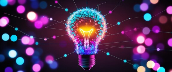 Futuristic Light Bulb Innovation