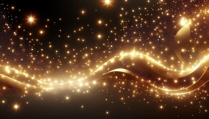 Abstract background with a luminous, flowing wave