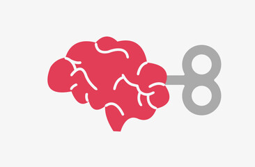 Mental manipulation control emotion and mind state illustration	