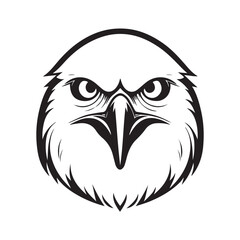 Eagle line art vector illustration