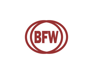 BFW logo design vector template. BFW logo design.