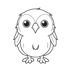 Eagle line art vector illustration