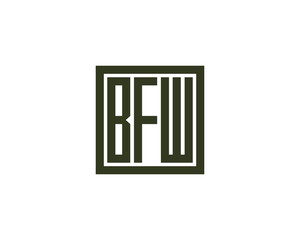 BFW logo design vector template. BFW logo design.