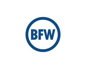 Obraz premium BFW logo design vector template. BFW logo design.