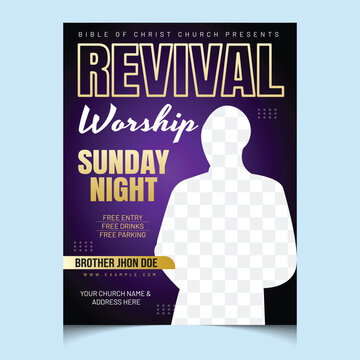Church flyer social media flyer design template 