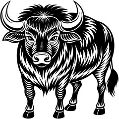 Fototapeta premium bull farm Vector