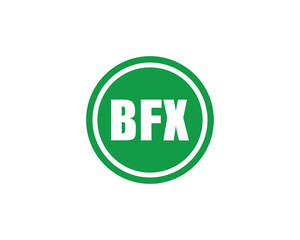 BFX Logo design vector template. BFX Logo design.