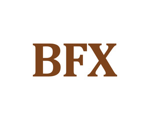 BFX Logo design vector template. BFX Logo design.