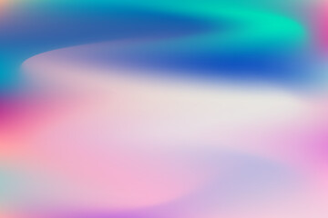 Retro grainy gradient background noise texture effect summer poster design orange teal green pink abstract wave pattern