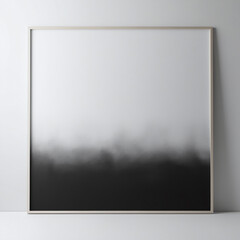 Abstract image with black frame and white background.