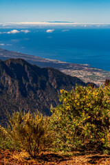 Paisaje en el Roque de los Muchachos, Canarias.