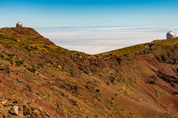 Paisaje en el Roque de los Muchachos, Canarias.