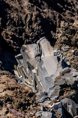 Piedra en el Roque de los Muchachos, Canarias.