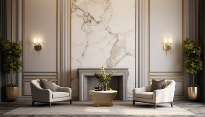 Art Deco living room velvet furniture
