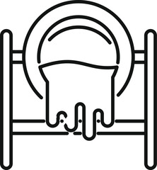 Industrial pipeline system transporting liquid substance, concept of oil refinery plant or chemical production