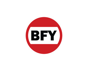 BFY logo design vector template. BFY logo design.