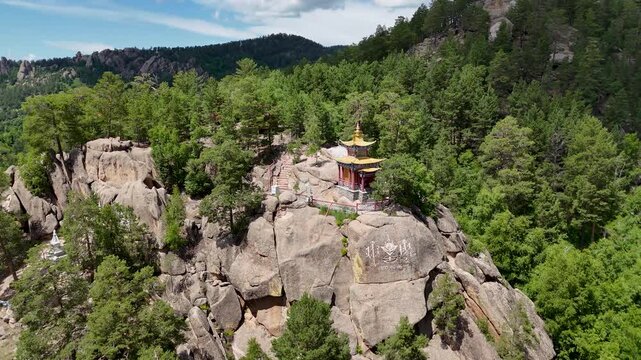 Aglag Tempel Mongolei Luftaufnahme