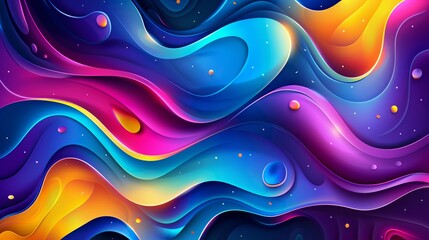 Vibrant abstract backdrop featuring natural flowing forms, for a contemporary and artistic look