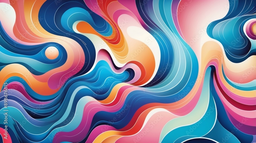 Poster abstract colorful patterns background
