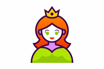  Elegant Princess Halloween Vector Line Art on White Background