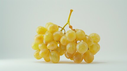 Muscat grapes against white backdrop