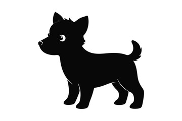 Vector black silhouette of a dog isolated on a white background. Silhouette of cat and dog on white background
Black Color Dog Logo design. Dark color Dog.

