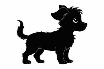 Vector black silhouette of a dog isolated on a white background. Silhouette of cat and dog on white background
Black Color Dog Logo design. Dark color Dog.

