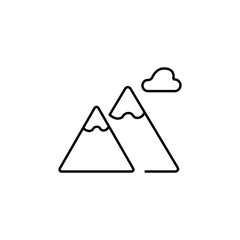 sets icons mountain good for logo and symbol
