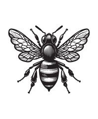 vector Bee vector art,graphics Bees icons set,vintage illustration Bee clipart,vector Bees flat style artwork design
