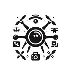 drone icon drone illustration of a drone fly drone camera 