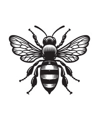 vector Bee vector art,graphics Bees icons set,vintage illustration Bee clipart,vector Bees flat style artwork design