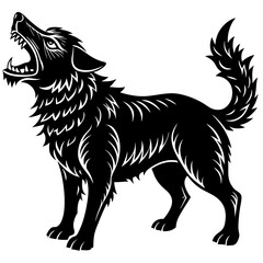 vector illustration of a dog