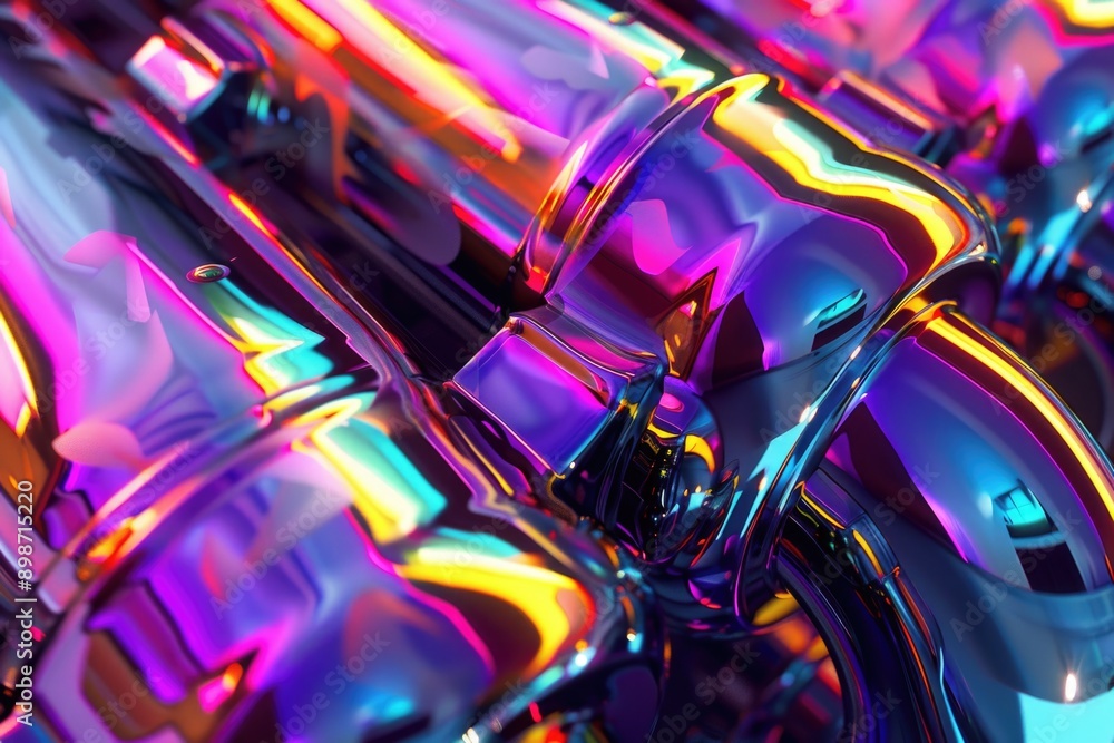 Poster a detailed shot of a shiny saxophone, ideal for music-related images or as a decorative element