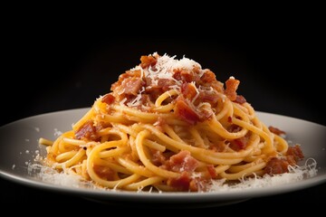 pasta Amatriciana, photorealistic, highly detailed
