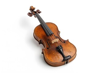 Fototapeta premium A violin on a white background