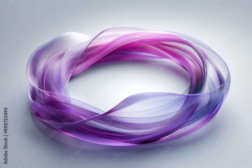 Aufkleber abstract purple circular shapes symbolizing creativity imagination and modern design suitable for ar