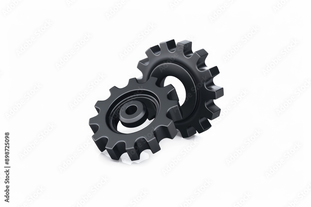 Poster mechanical components on a clean background
